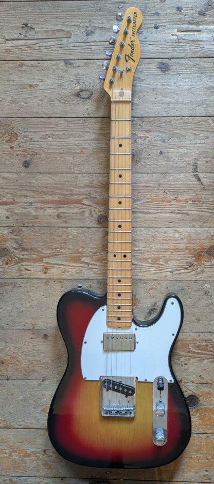 Fender Telecaster Sunburst with Maple Neck (circa 1974/75) with added 80s Seymour Duncan '59 Humbucker