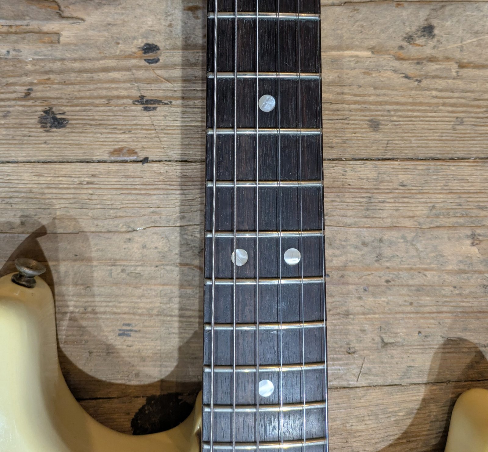 Fender Stratocaster Hardtail/Non term Olympic White Rosewood board (1979) - Image 9