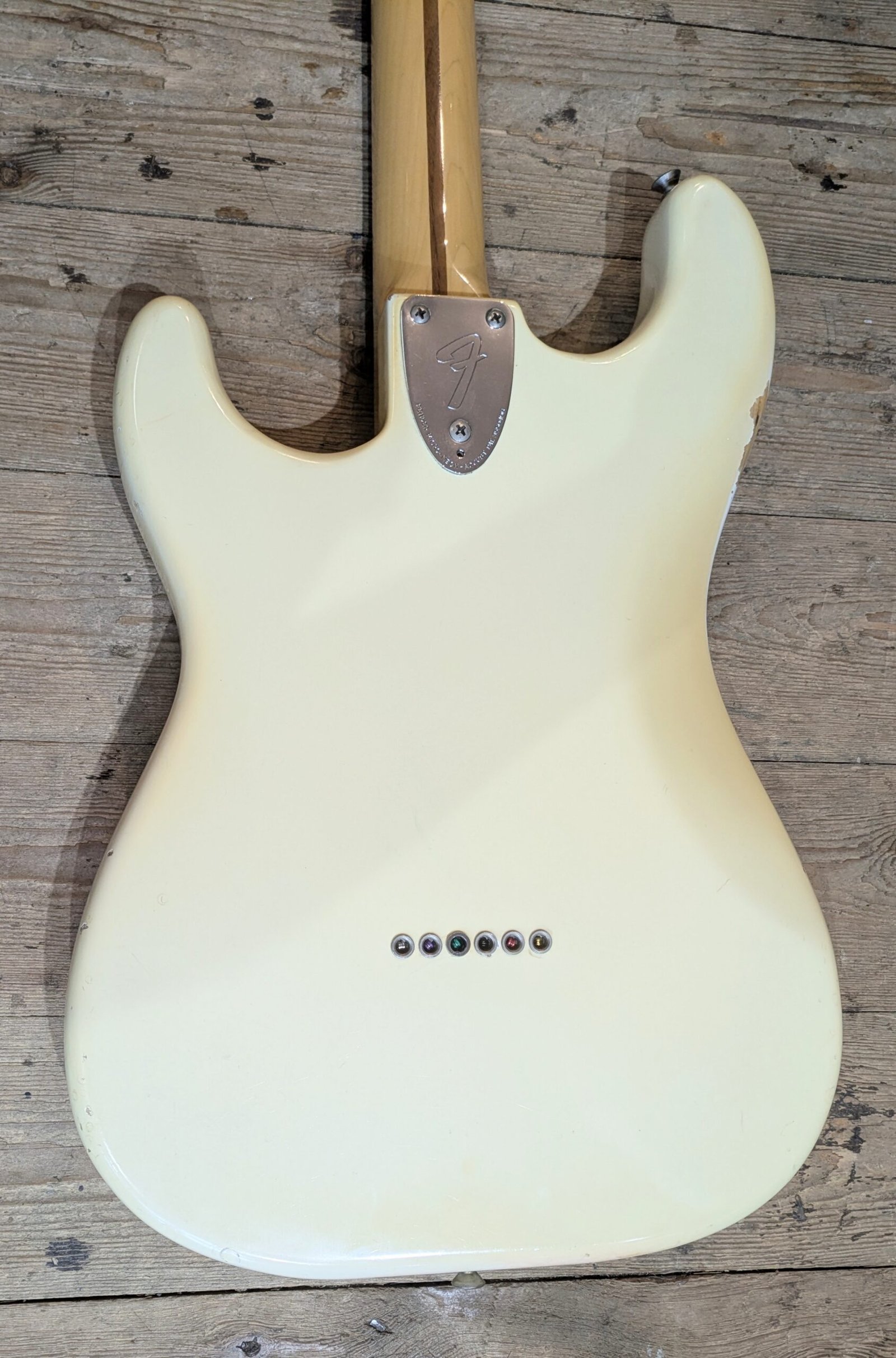 Fender Stratocaster Hardtail/Non term Olympic White Rosewood board (1979) - Image 7