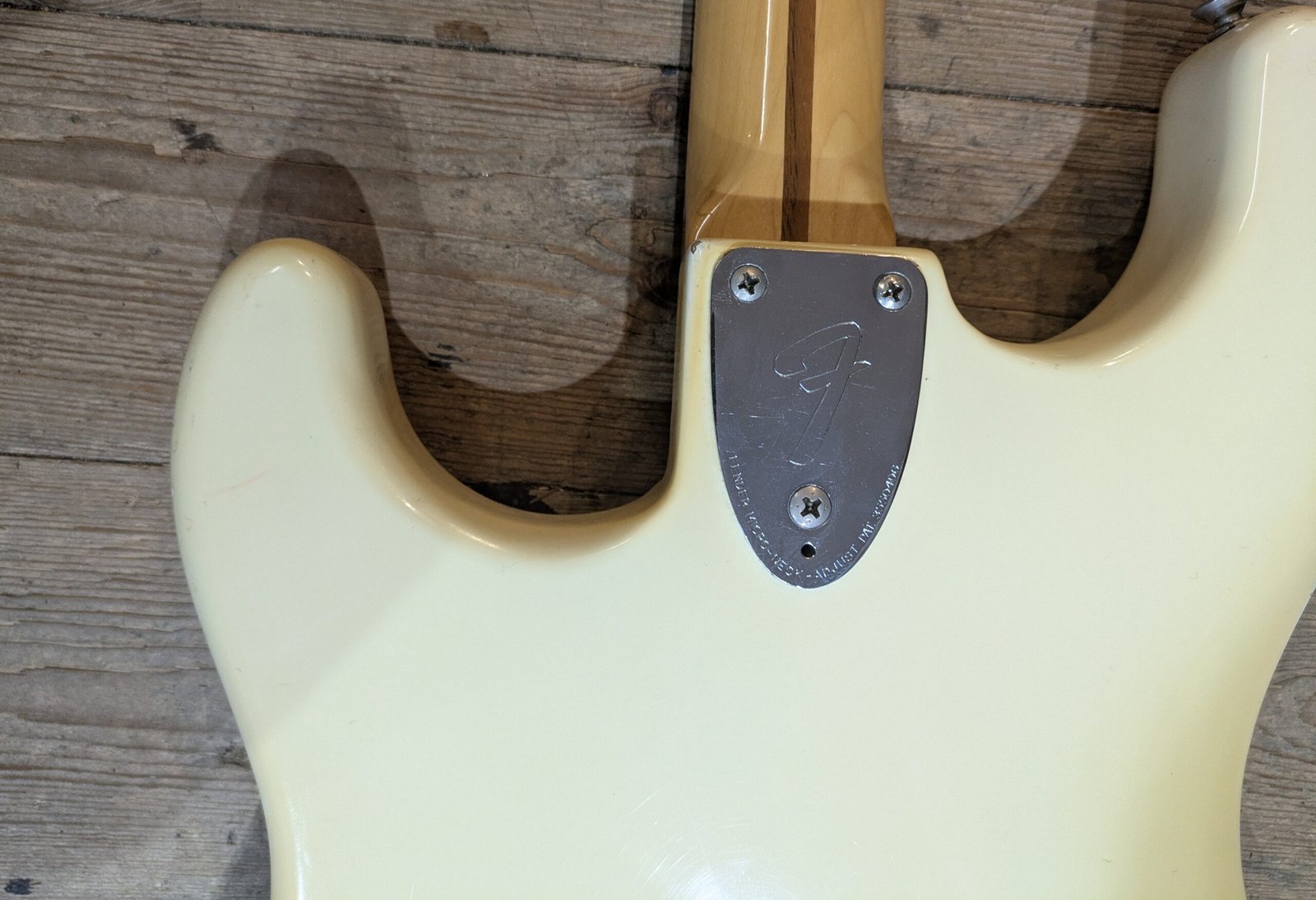Fender Stratocaster Hardtail/Non term Olympic White Rosewood board (1979) - Image 5