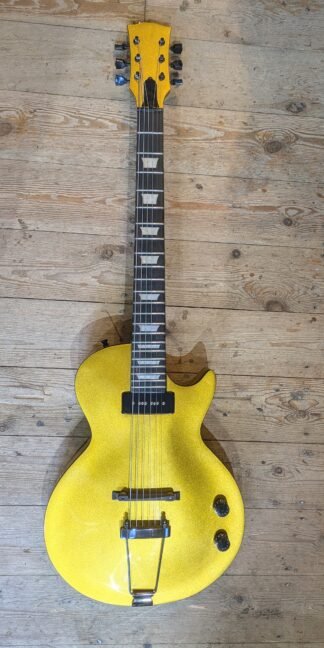 Custom built All Gold Sparkle P90 LP style Solid Body