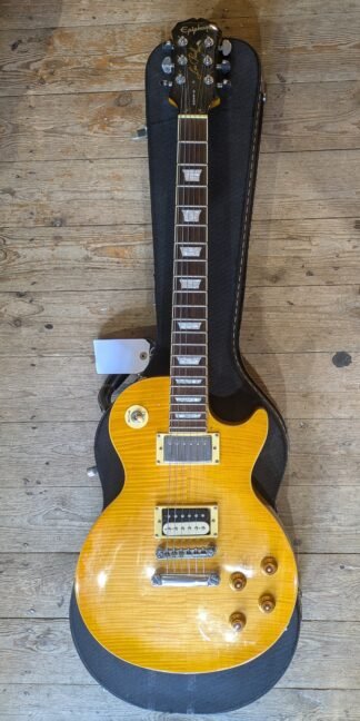 Epiphone Les Paul Standard Amberburst Flame top Made in Korea MIK Saein factory with Duncan Slash HB